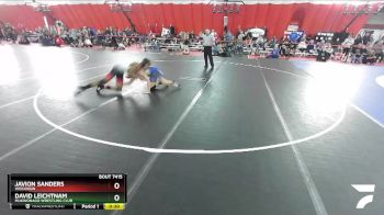 140-150 lbs Round 1 - Javion Sanders, Wisconsin vs David Leichtnam, Mukwonago Wrestling Club