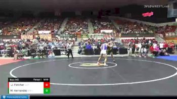 160 lbs Quarterfinal - Jayden Fletcher, Holton vs Mason Hernandez, Goodland