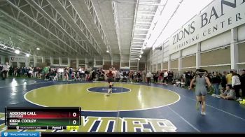 120 lbs Champ. Round 2 - Addison Call, Bear River vs Kiera Cooley, Weber