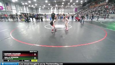 70-71 lbs Round 2 - Daphne Younger, Team Real Life Wrestling vs Nalla Monson, UP Outlaw WC