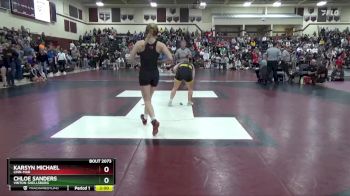 145 lbs Quarterfinal - Chloe Sanders, Vinton-Shellsburg vs Karsyn Michael, Linn-Mar