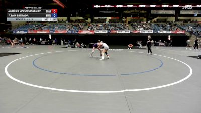 117 lbs Champ. Round 2 - Zao Estrada, Missouri Valley vs Angelica Vicente Gonzalez, Doane
