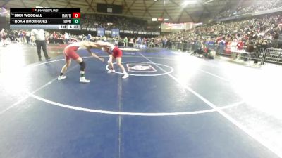 Boys 2A 132 lbs Champ. Round 2 - Max Woodall, Marysville Pilchuck vs Noah Rodriguez, Toppenish