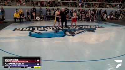 110 lbs Round 1 - Nathan McCabe Jr., Alaska Battle Cats Wrestling Club vs Carson Cobb, Soldotna Whalers Wrestling Club