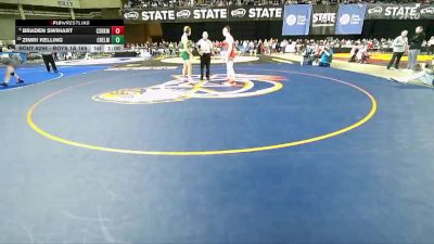 Boys 1A 165 lbs Cons. Round 2 - Zimri Kelling, Chelan vs Braden Swihart, Castle Rock