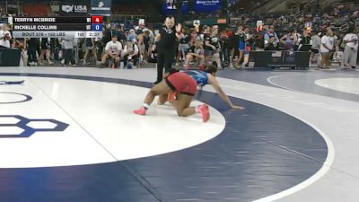 155 lbs Champ. Rd Of 128 - Terryn McBride, Wisconsin vs Rickelle Collins, Utah