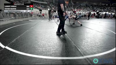105 lbs Quarterfinal - Landry Kindle, Hornet Wrestling vs Kohen Martin, Catoosa Youth Wrestling