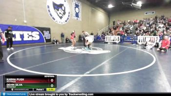 111 lbs Semifinal - Karma Pugh, Buchanan vs Devin Silva, Roosevelt