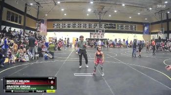 56 lbs Semifinal - Bentley Melson, Backyard Brawlers vs Grayson Jordan, Palmetto State Wrestling Acade