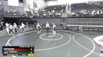 153 lbs Cons. Round 5 - Easton Keel, Uintah Wrestling vs Luke Johnston, Weber