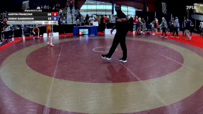 60kg Cons. Round 4 - Austin Franczak, Crank Wrestling vs Jonah Sanderson, Saskatoon Junior Huskies