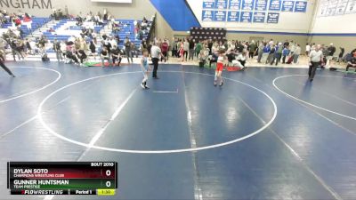 82 lbs 5th Place Match - Dylan Soto, Champions Wrestling Club vs Gunner Huntsman, Team Prestige