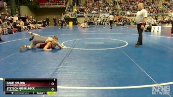 139 lbs Quarterfinal - Stetson Gisselbeck, E1-Sheyenne vs Dane Nelson, W4-Bismarck Century