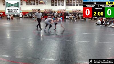 113 lbs Quarterfinal - Logan Forgatch, Parsippany Hills vs Travis Dimick, Morris Hills