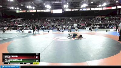 145 lbs Cons. Round 3 - Fahad Hillesland, Meridian vs Keith Cragun, Wasatch