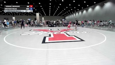 49 lbs 3rd Place Match - Ezekiel Medrano, Gracie Barra Westchase vs Greyson Waag, Keystone Kids Wrestling Club