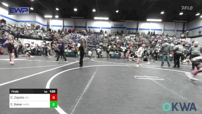 73 lbs Final - Clementina Zapata, OKC Saints Wrestling vs Cyrus Baker, Harrah Little League Wrestling