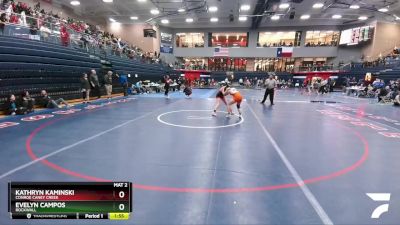 132 lbs Quarterfinal - Kathryn Kaminski, Conroe Caney Creek vs Evelyn Campos, Rockwall