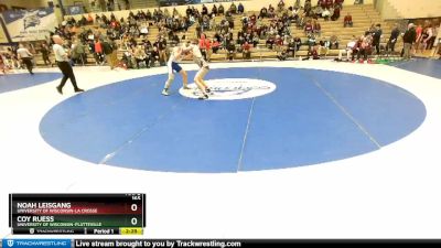 165 lbs Quarterfinal - Coy Ruess, University Of Wisconsin-Platteville vs Noah Leisgang, University Of Wisconsin-La Crosse