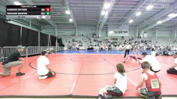 60 lbs Rr Rnd 3 - Camden Snyder, Indiana Outlaws Green vs Graham Nuhfer, Ragin Raisins Fredonia ES