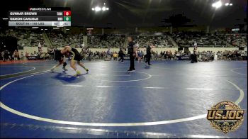 195 lbs Consi Of 8 #1 - Gunnar Brown, Tonkawa Takedown Club vs Gideon Carlisle, Mighty Bluebirds