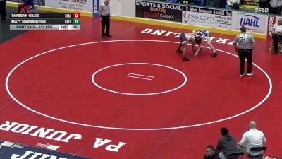 132 lbs Consi Of 4 - Taysean Giles, Blakely vs Matt Harrington, Cathedral Prep