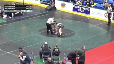 157 lbs Consi Of 4 - Bentlee Hall, Bellefonte vs Titan Powell, Southern Columbia
