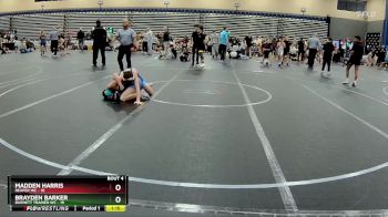 100 lbs Round 2 (4 Team) - Brayden Barker, Burnett Trained WC vs Madden Harris, Reaper WC