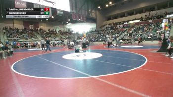 5A 157 lbs Quarterfinal - Davis Allmendinger, Little Rock Christian vs Brick Bricker, Greene County Tech