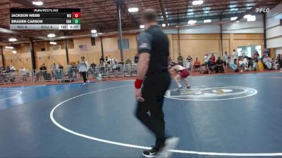 141 lbs Round 2 (6 Team) - Braden Carson, Eastern Oregon University (OR) vs Jackson Webb, North Idaho College