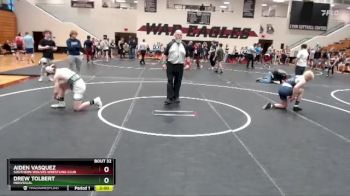 132 lbs Round 3 - Drew Tolbert, Individual vs Aiden Vasquez, Southern Wolves Wrestling Club