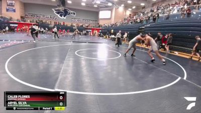 285 lbs Cons. Round 2 - Aryel Silva, Burleson Centennial vs Caleb Flores, Dripping Springs