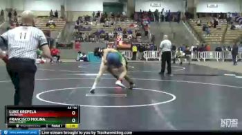 AA 170 lbs Quarterfinal - Francisco Molina, Rhea County vs Luke Krepela, Arlington