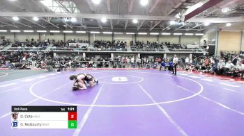 152 lbs 3rd Place - Derek Cote, Noble vs Drew McGourty, Braintree