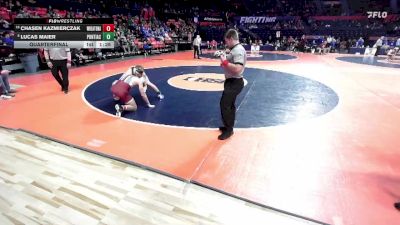 1A 157 lbs Quarterfinal - Chasen Kazmierczak, West Chicago (Wheaton Academy) vs Lucas Maier, Pontiac