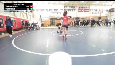 130 lbs Cons. Round 5 - Emalani Perez, Albany vs Romi Green, San Leandro