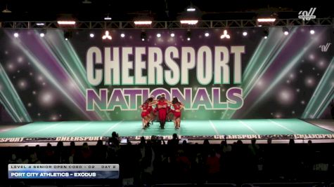 Port City Athletics - EXODUS [2026 L4 Senior Open Coed - D2 Day 2] 2026 CHEERSPORT National All Star Cheerleading Championship
