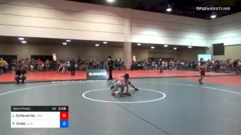 120 lbs Semifinal - Jeremiah Echevarria, Long Beach-usa Wrestling Club vs Yanni Vines, Alabama