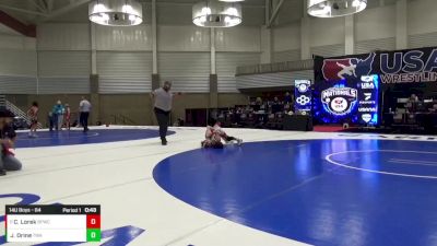 14U Boys - 84 lbs Cons. Round 1 - Corbin Lorek, Bulldog Premier Wrestling Club vs Jace Orine, Thoroughbred Wrestling Academy (TWA)