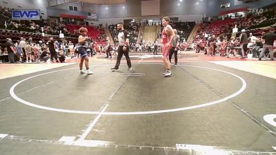 140 lbs Consolation - Teddy Galligher, Barnsdall Youth Wrestling vs Jayvyn Allami, Team Tulsa Wrestling Club