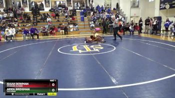 128 lbs Semifinal - Aiden Bridgman, Tallassee vs Isaiah Bowman, Stanhope Elmore