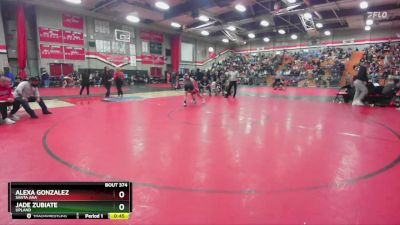 110 lbs Cons. Round 2 - Alexa Gonzalez, Santa Ana vs Jade Zubiate, Upland