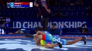 55 kg Round Of 16 - Iskhar Kurbayev, KAZ vs Melkamu Fetene, Isr