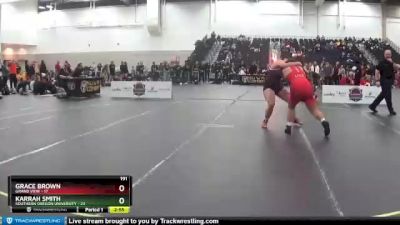 191 lbs Placement Matches (16 Team) - Grace Brown, Grand View vs Karrah Smith, Southern Oregon University