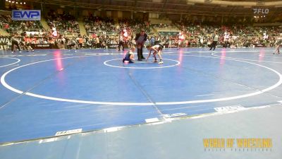 52 lbs Round Of 16 - Jax Cisneroz, Powerhouse Wrestling vs Bentley Baker, Ravage