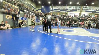 55 lbs Semifinal - Hayes Young, Husky WC vs Walker Gastineau, Standfast