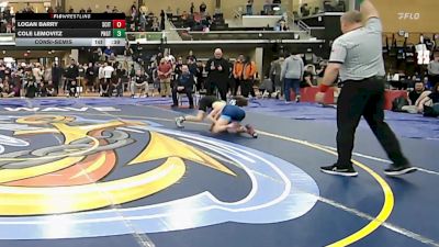 120 lbs Consolation - Logan Barry, Scituate RI vs Cole Lemovitz, Ponaganset