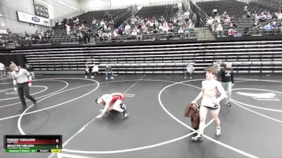 141 lbs Champ. Round 3 - Parker Yorgason, West Field vs Braxton Nielson, Stansbury High School