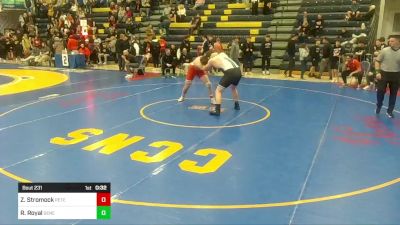 285 lbs Consy-1 - Zack Stromock, Peters Township vs Roman Royal, Seneca Valley