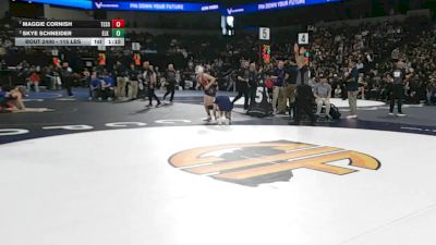115 lbs Semifinal - Maggie Cornish, Tesoro (SS) vs Skye Schneider, Elk Grove (SJ)